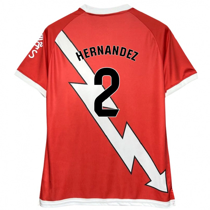 Danxen Bambino Maglia Marco Hernández #2 Bianco Rosso Kit Gara Home 2024/25 Maglietta