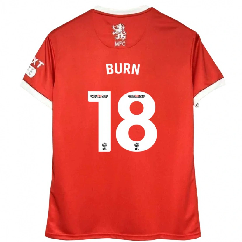 Danxen Bambino Maglia Sarah Burn #18 Rosso Bianco Kit Gara Home 2024/25 Maglietta