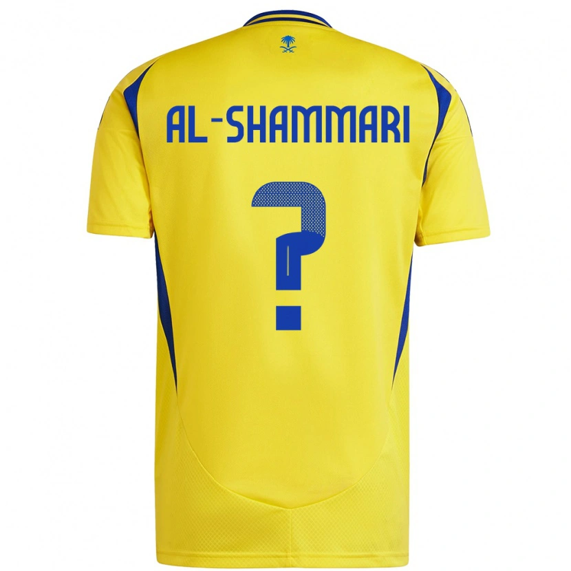 Danxen Bambino Maglia Mansour Al-Shammari #0 Giallo Blu Kit Gara Home 2024/25 Maglietta
