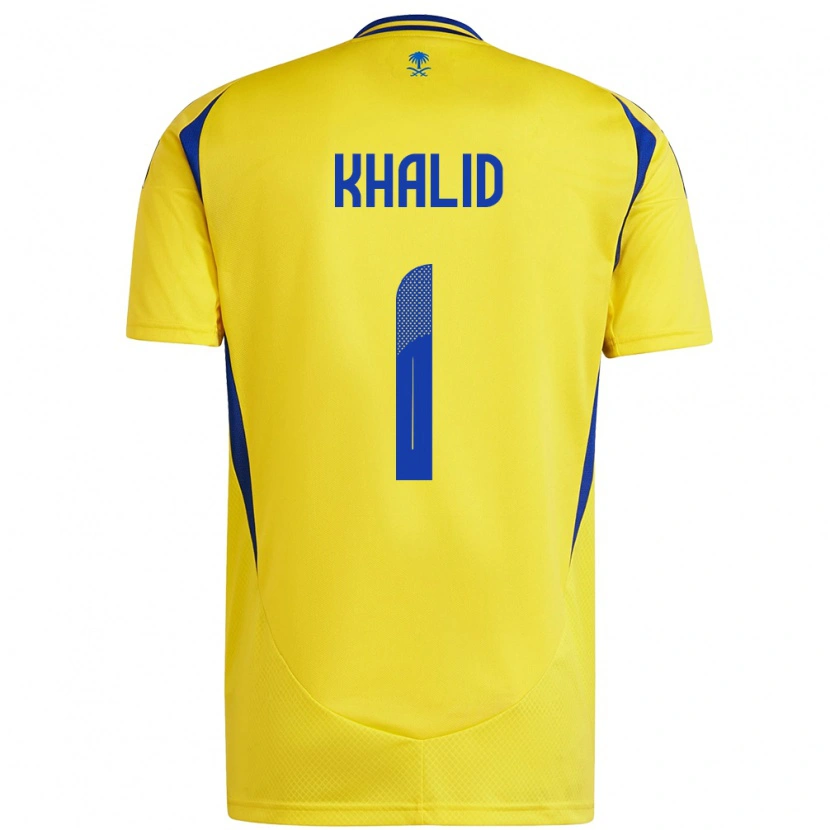 Danxen Bambino Maglia Sara Khalid #1 Giallo Blu Kit Gara Home 2024/25 Maglietta