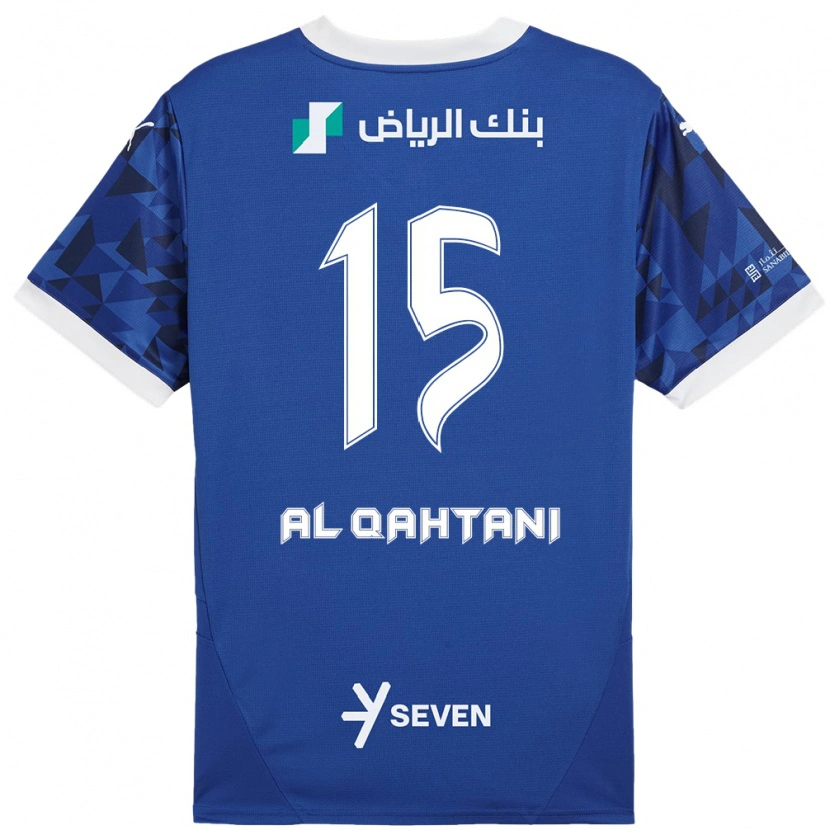 Danxen Bambino Maglia Mohammed Al-Qahtani #15 Blu Scuro Bianco Kit Gara Home 2024/25 Maglietta