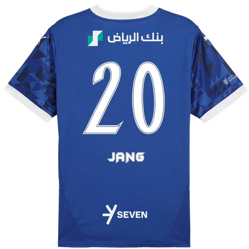 Danxen Bambino Maglia Hyun-Soo Jang #20 Blu Scuro Bianco Kit Gara Home 2024/25 Maglietta