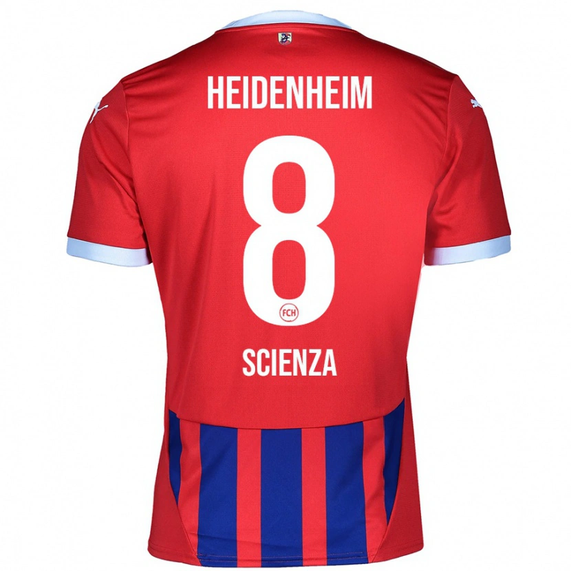 Danxen Bambino Maglia Léo Scienza #8 Rosso Blu Kit Gara Home 2024/25 Maglietta