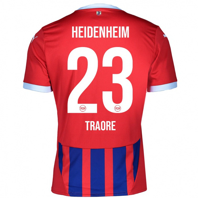 Danxen Bambino Maglia Omar Traoré #23 Rosso Blu Kit Gara Home 2024/25 Maglietta