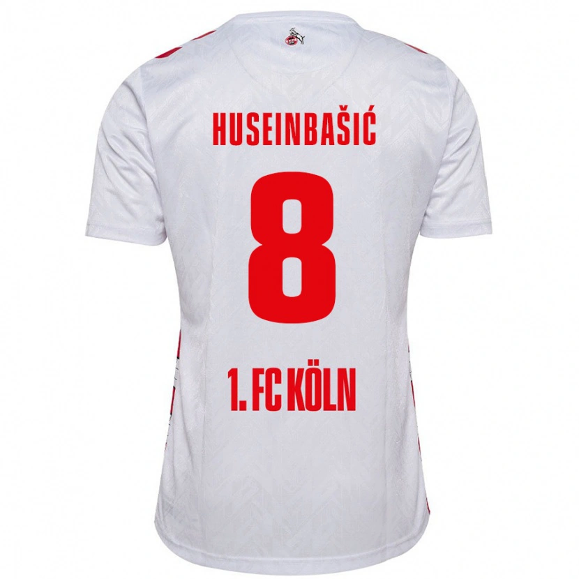 Danxen Bambino Maglia Denis Huseinbasic #8 Bianco Rosso Kit Gara Home 2024/25 Maglietta