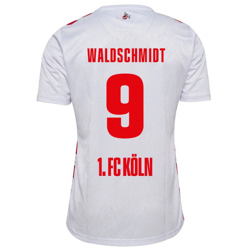 Danxen Bambino Maglia Luca Waldschmidt #9 Bianco Rosso Kit Gara Home 2024/25 Maglietta