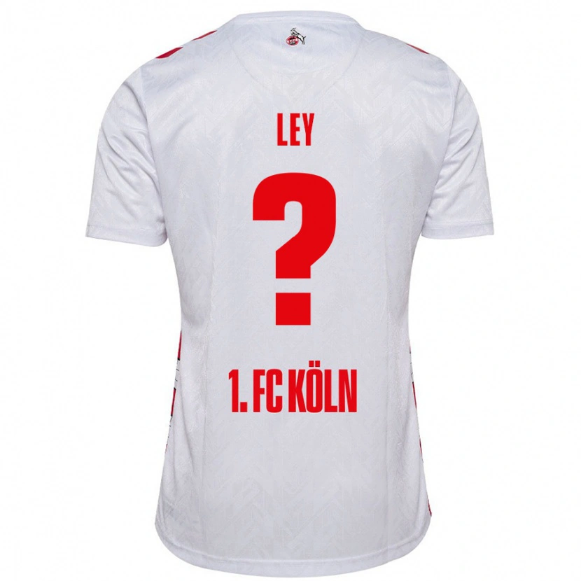 Danxen Bambino Maglia Benjamin Ley #0 Bianco Rosso Kit Gara Home 2024/25 Maglietta