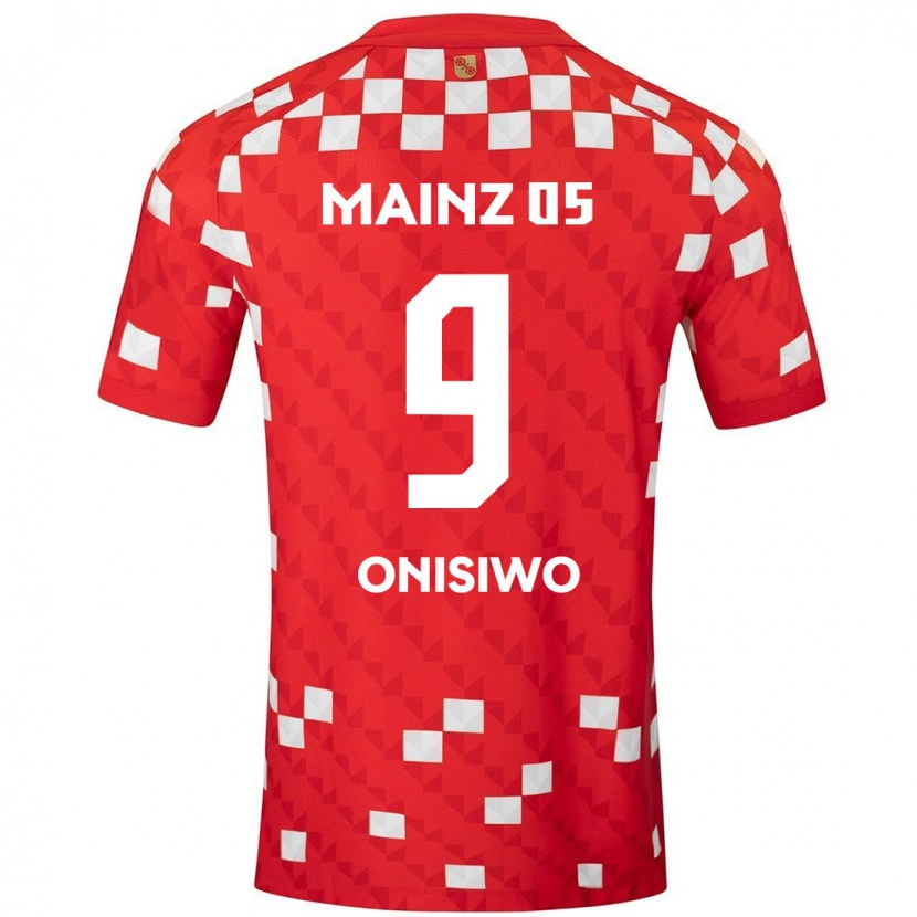 Danxen Bambino Maglia Karim Onisiwo #9 Bianco Rosso Kit Gara Home 2024/25 Maglietta