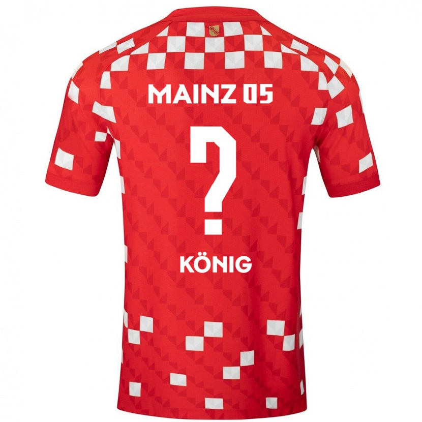 Danxen Bambino Maglia Raúl König #0 Bianco Rosso Kit Gara Home 2024/25 Maglietta