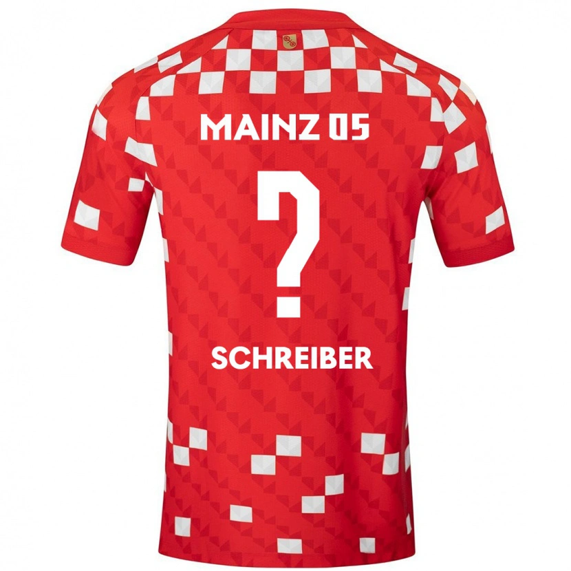 Danxen Bambino Maglia Philipp Schreiber #0 Bianco Rosso Kit Gara Home 2024/25 Maglietta