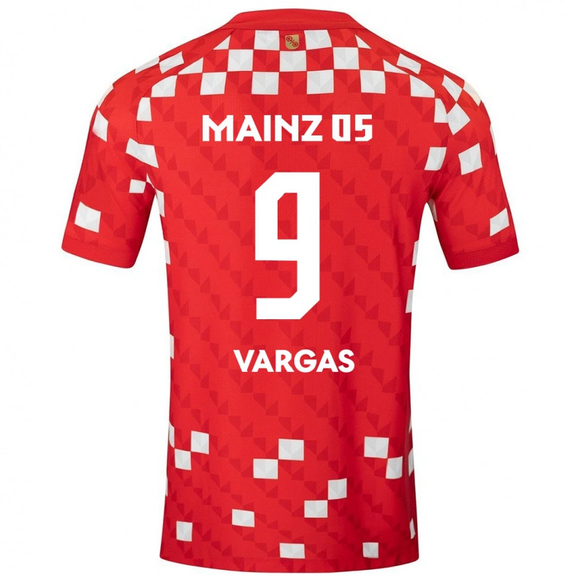 Danxen Bambino Maglia Nayrobi Vargas #9 Bianco Rosso Kit Gara Home 2024/25 Maglietta
