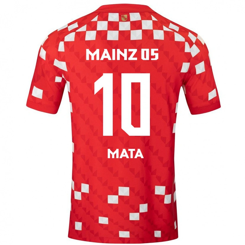 Danxen Bambino Maglia Ken Mata #10 Bianco Rosso Kit Gara Home 2024/25 Maglietta