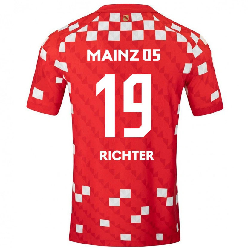 Danxen Bambino Maglia Marc Richter #19 Bianco Rosso Kit Gara Home 2024/25 Maglietta