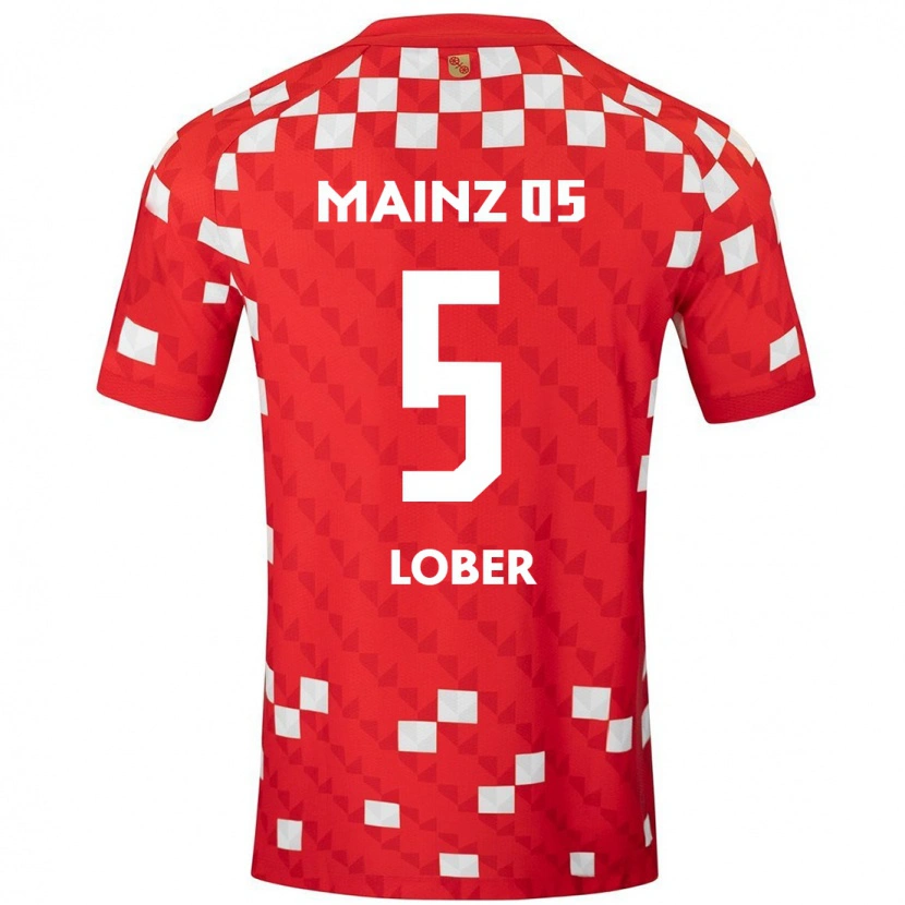 Danxen Bambino Maglia Jana Löber #5 Bianco Rosso Kit Gara Home 2024/25 Maglietta