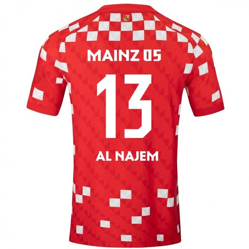Danxen Bambino Maglia Salma Al Najem #13 Bianco Rosso Kit Gara Home 2024/25 Maglietta