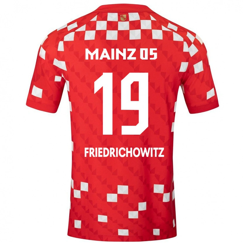 Danxen Bambino Maglia Anna Friedrichowitz #19 Bianco Rosso Kit Gara Home 2024/25 Maglietta