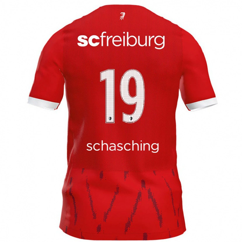 Danxen Bambino Maglia Annabel Schasching #19 Rosso Kit Gara Home 2024/25 Maglietta