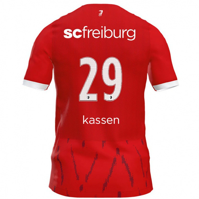 Danxen Bambino Maglia Julia Kassen #29 Rosso Kit Gara Home 2024/25 Maglietta
