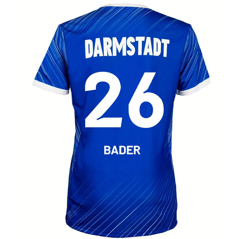 Danxen Bambino Maglia Matthias Bader #26 Blu Bianco Kit Gara Home 2024/25 Maglietta