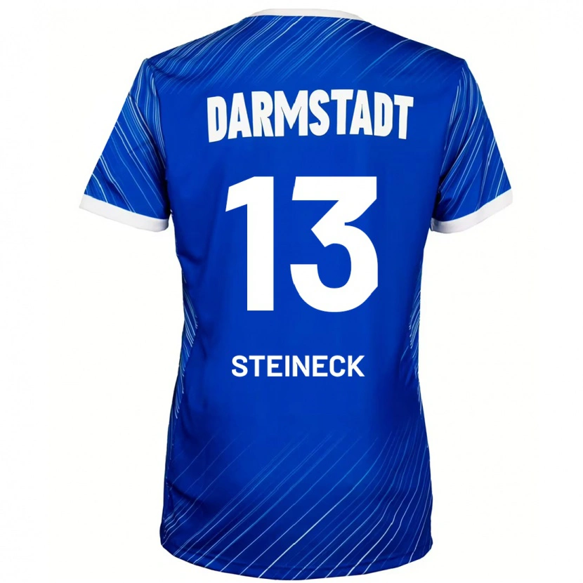 Danxen Bambino Maglia Tom Steineck #13 Blu Bianco Kit Gara Home 2024/25 Maglietta