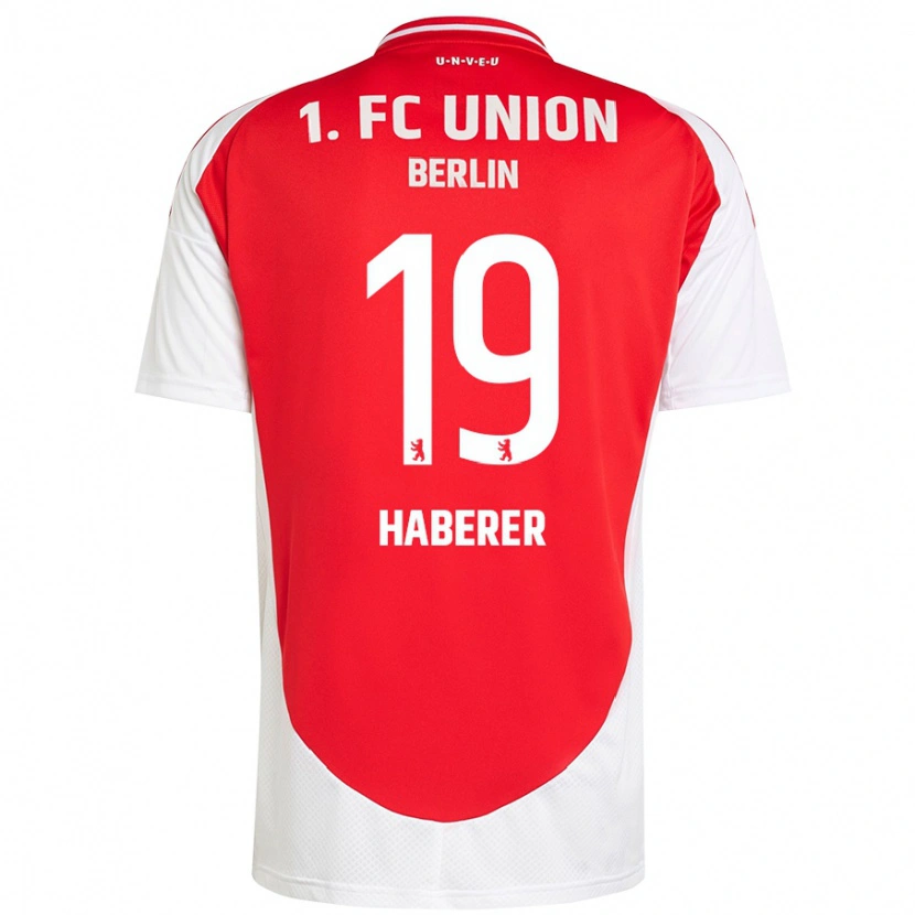 Danxen Bambino Maglia Janik Haberer #19 Rosso Bianco Kit Gara Home 2024/25 Maglietta