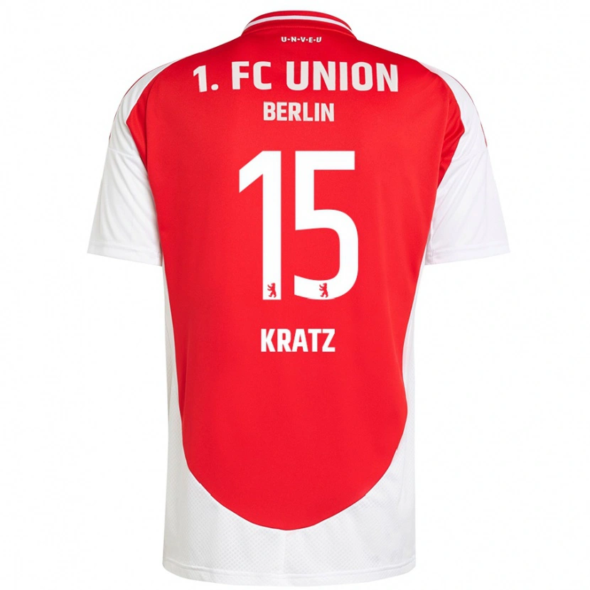 Danxen Bambino Maglia Hannah Kratz #15 Rosso Bianco Kit Gara Home 2024/25 Maglietta