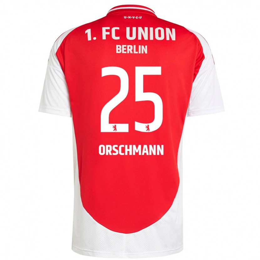 Danxen Bambino Maglia Dina Orschmann #25 Rosso Bianco Kit Gara Home 2024/25 Maglietta