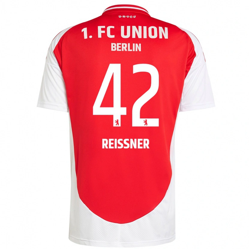 Danxen Bambino Maglia Naika Reissner #42 Rosso Bianco Kit Gara Home 2024/25 Maglietta