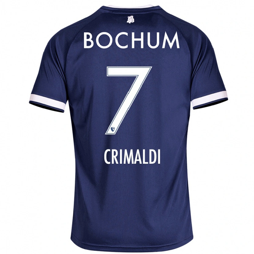 Danxen Bambino Maglia Alessandro Crimaldi #7 Blu Scuro Kit Gara Home 2024/25 Maglietta