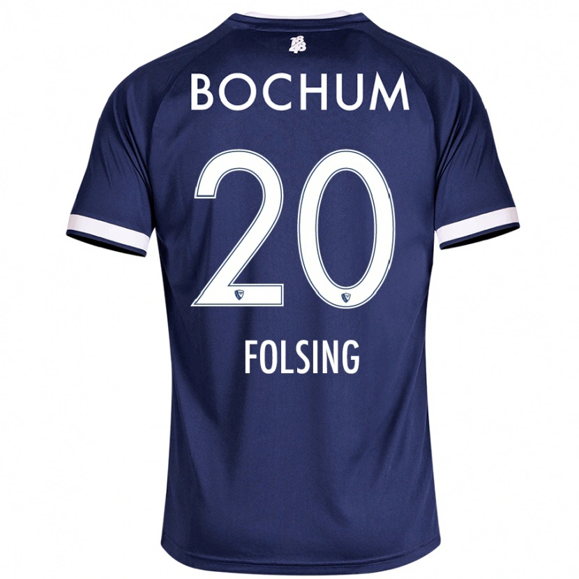 Danxen Bambino Maglia Amelie Fölsing #20 Blu Scuro Kit Gara Home 2024/25 Maglietta