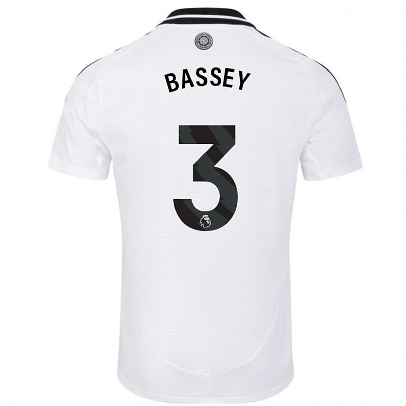 Danxen Bambino Maglia Calvin Bassey #3 Bianco Kit Gara Home 2024/25 Maglietta