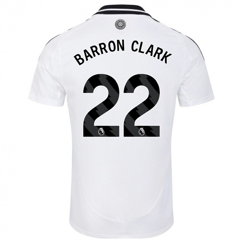 Danxen Bambino Maglia Betty Barron-Clark #22 Bianco Kit Gara Home 2024/25 Maglietta