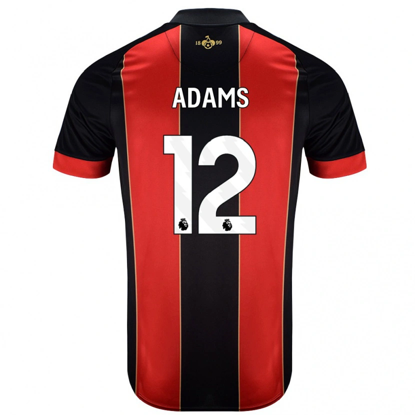 Danxen Bambino Maglia Tyler Adams #12 Rosso Nero Kit Gara Home 2024/25 Maglietta