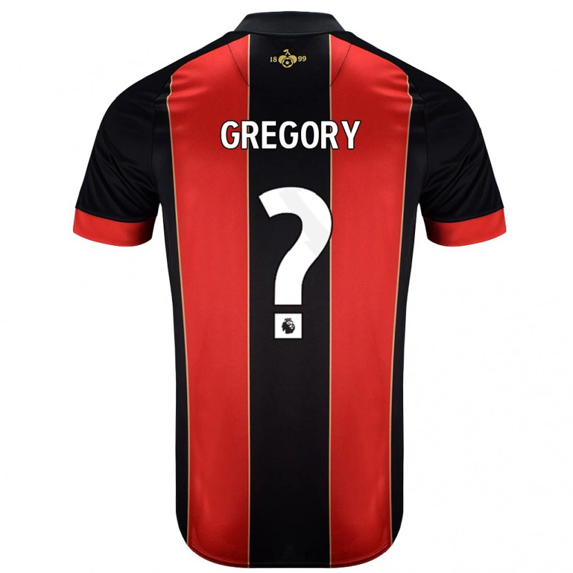 Danxen Bambino Maglia Karlos Gregory #0 Rosso Nero Kit Gara Home 2024/25 Maglietta