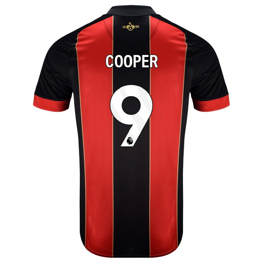 Danxen Bambino Maglia Lucy Cooper #9 Rosso Nero Kit Gara Home 2024/25 Maglietta