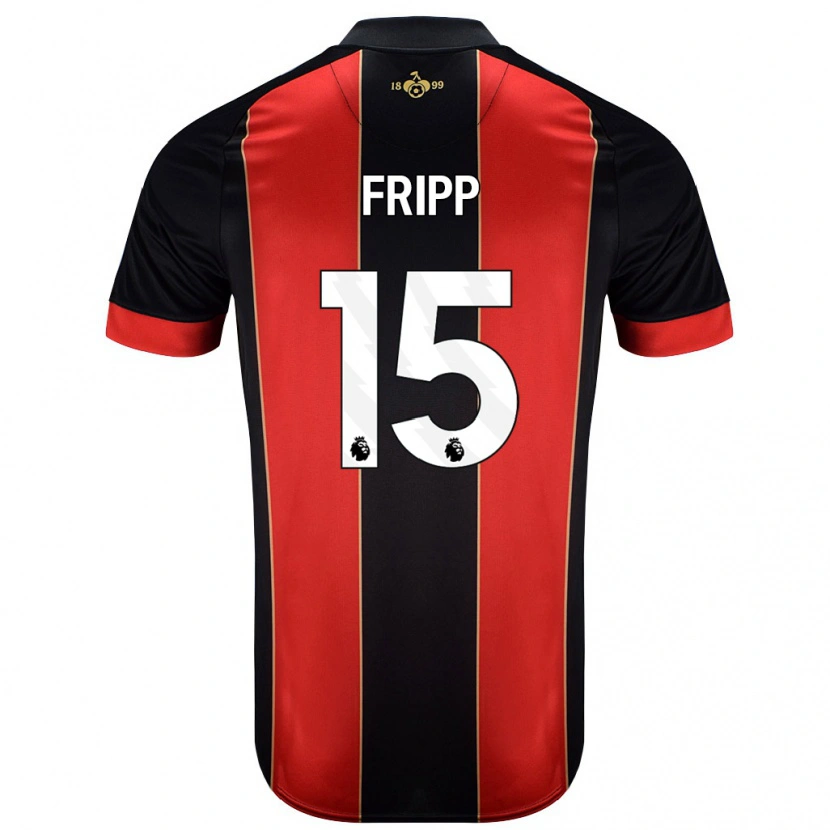Danxen Bambino Maglia Kelly Fripp #15 Rosso Nero Kit Gara Home 2024/25 Maglietta