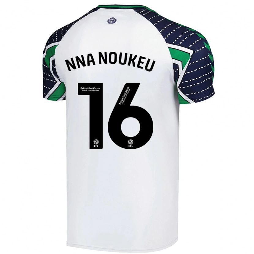 Danxen Bambino Maglia Blondy Nna Noukeu #16 Bianco Kit Gara Away 2024/25 Maglietta