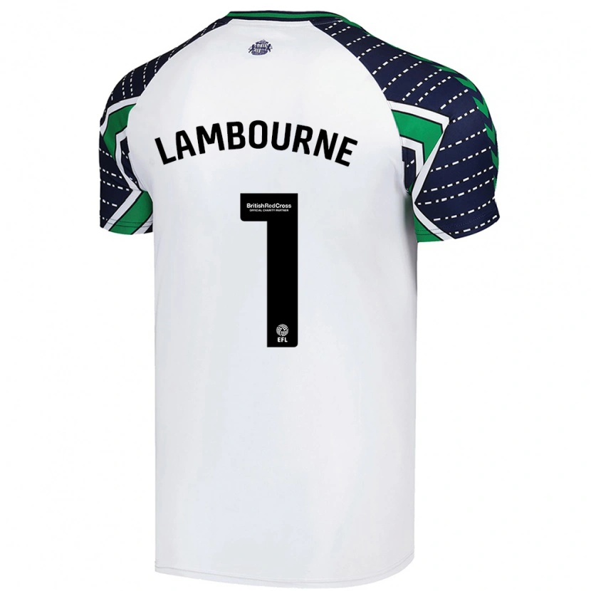 Danxen Bambino Maglia Demi Lambourne #1 Bianco Kit Gara Away 2024/25 Maglietta