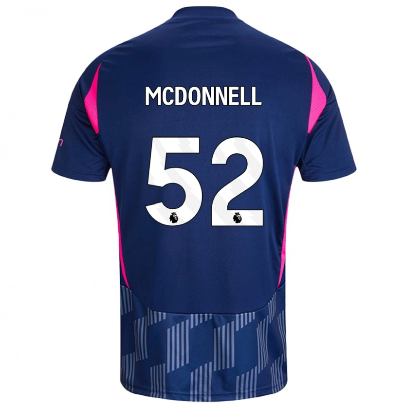 Danxen Bambino Maglia Jamie Mcdonnell #52 Blu Royal Rosa Kit Gara Away 2024/25 Maglietta