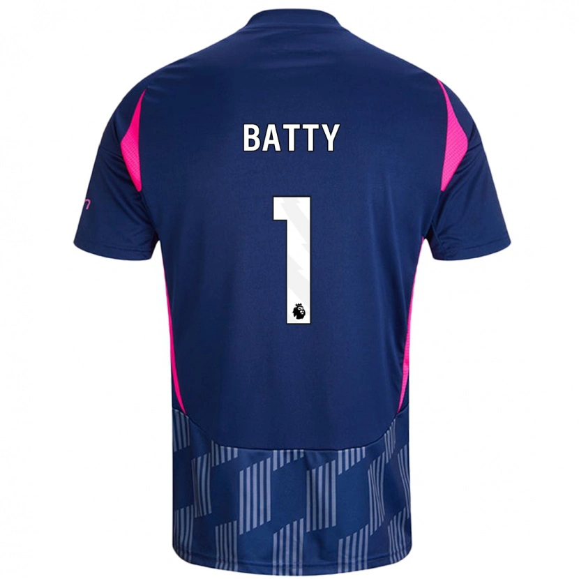 Danxen Bambino Maglia Emily Batty #1 Blu Royal Rosa Kit Gara Away 2024/25 Maglietta