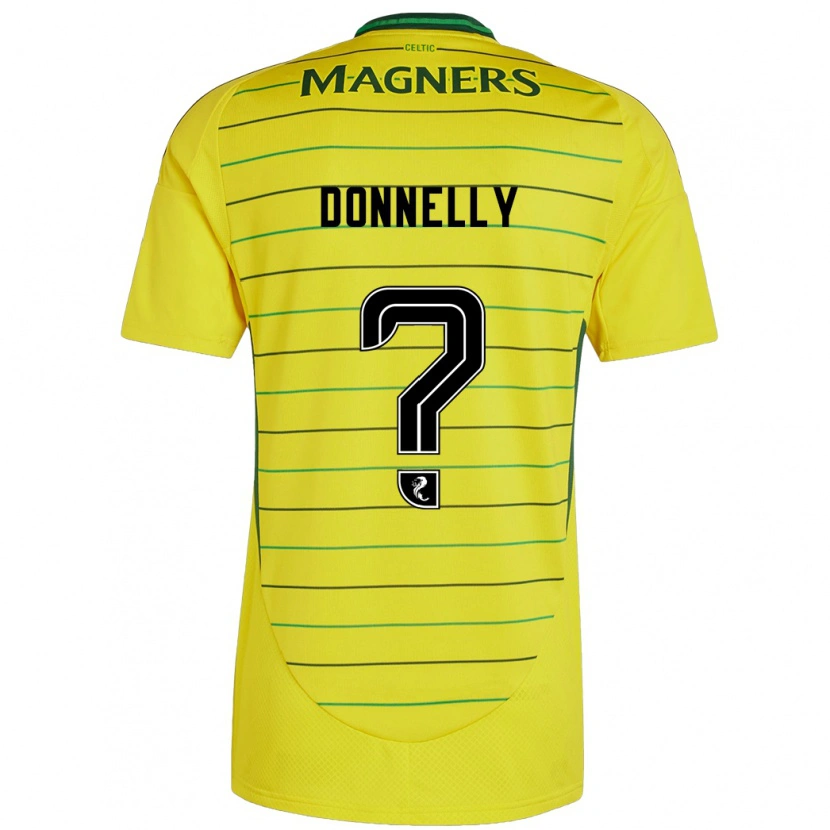 Danxen Bambino Maglia Jacob Donnelly #0 Giallo Kit Gara Away 2024/25 Maglietta