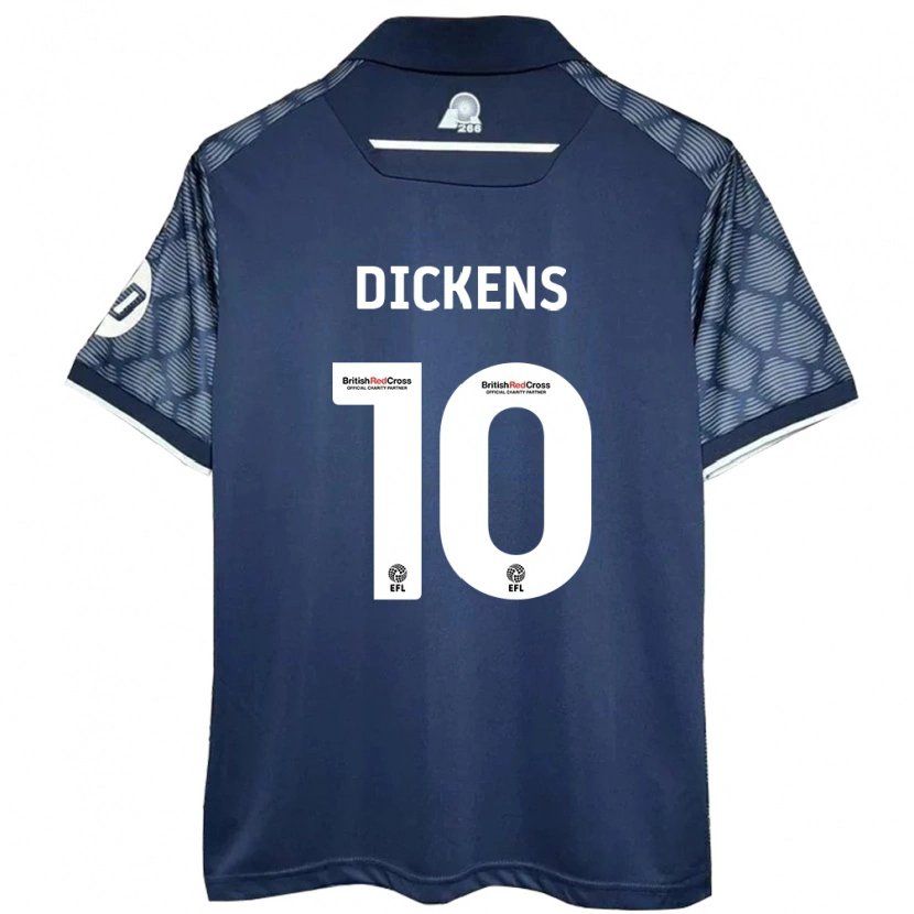 Danxen Bambino Maglia Tj Dickens #10 Nero Kit Gara Away 2024/25 Maglietta