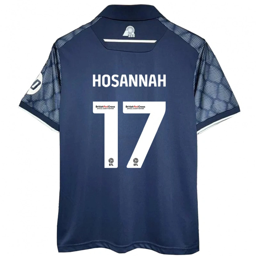 Danxen Bambino Maglia Bryce Hosannah #17 Nero Kit Gara Away 2024/25 Maglietta