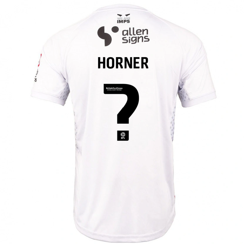 Danxen Bambino Maglia Faith Horner #0 Rosso Bianco Kit Gara Away 2024/25 Maglietta