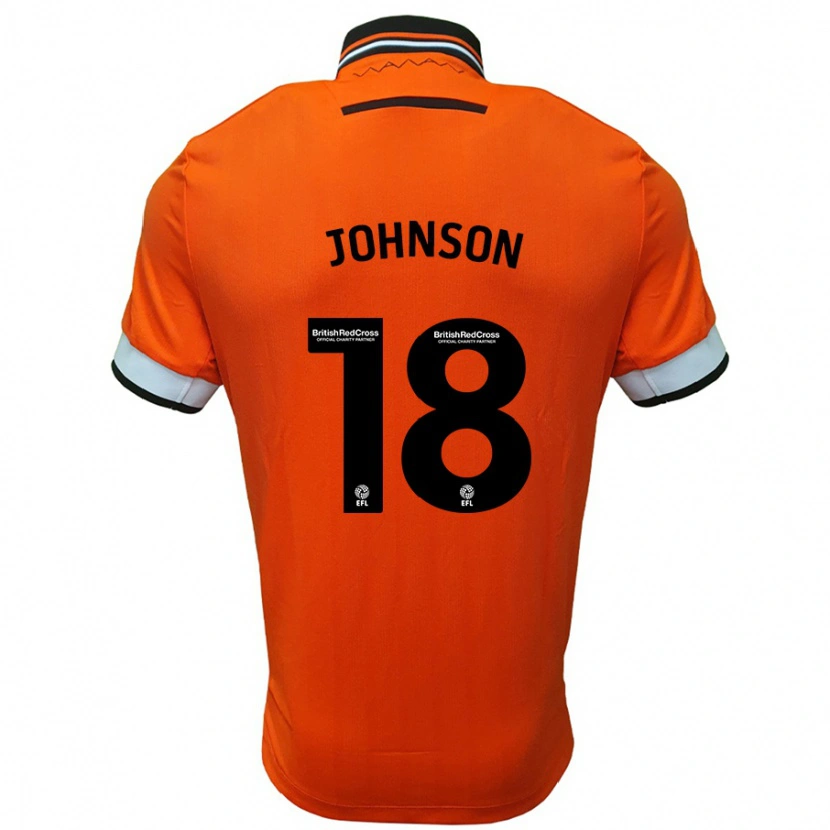 Danxen Bambino Maglia Marvin Johnson #18 Arancione Bianco Kit Gara Away 2024/25 Maglietta