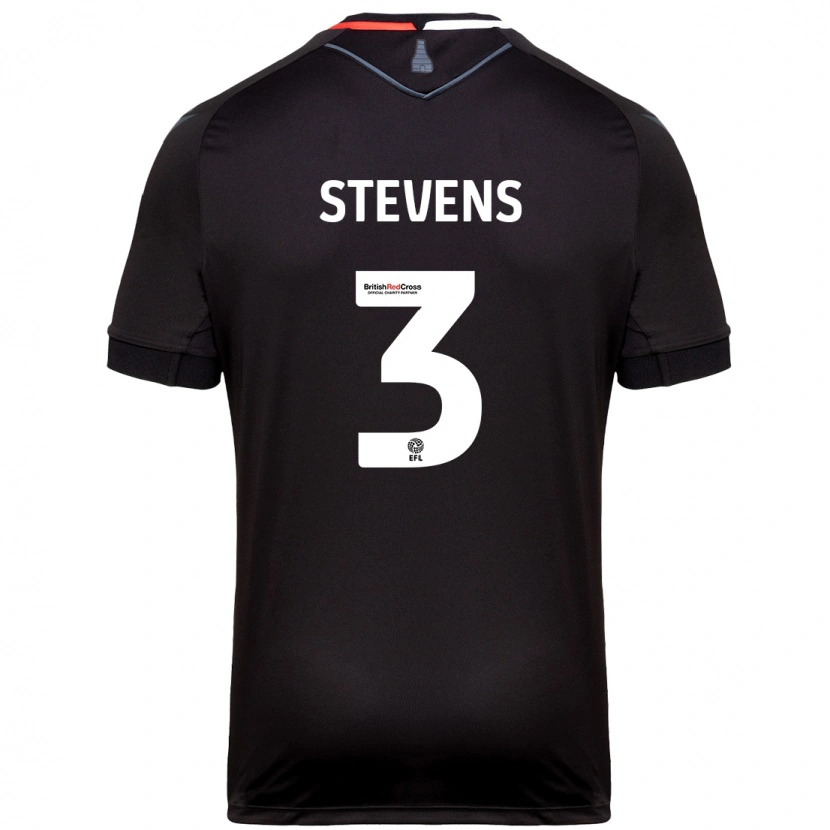 Danxen Bambino Maglia Enda Stevens #3 Nero Kit Gara Away 2024/25 Maglietta