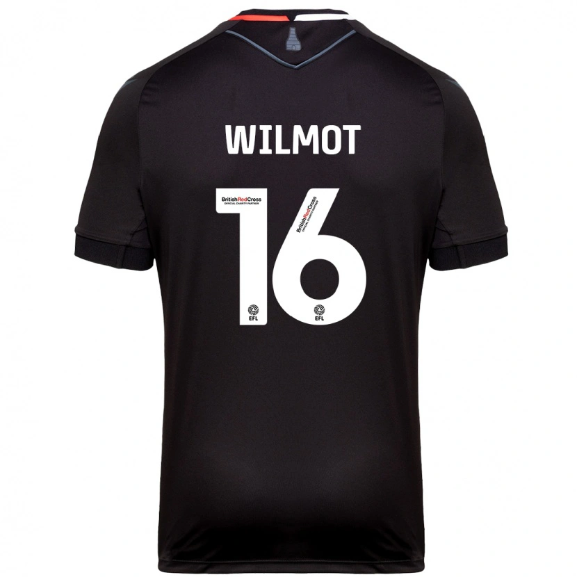 Danxen Bambino Maglia Ben Wilmot #16 Nero Kit Gara Away 2024/25 Maglietta