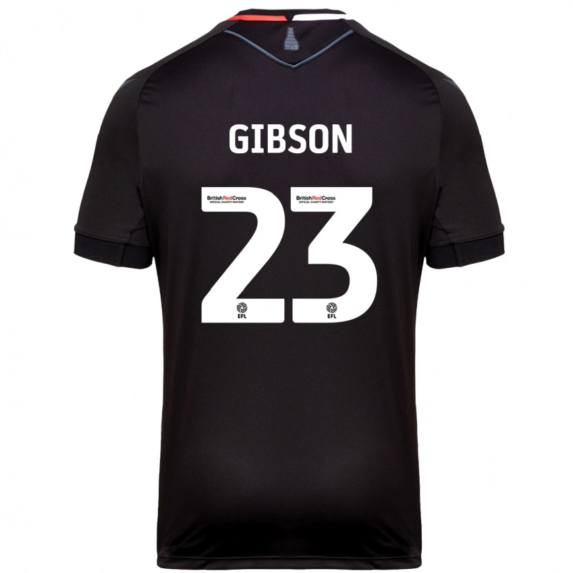 Danxen Bambino Maglia Ben Gibson #23 Nero Kit Gara Away 2024/25 Maglietta