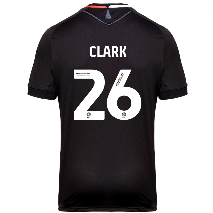Danxen Bambino Maglia Ciaran Clark #26 Nero Kit Gara Away 2024/25 Maglietta