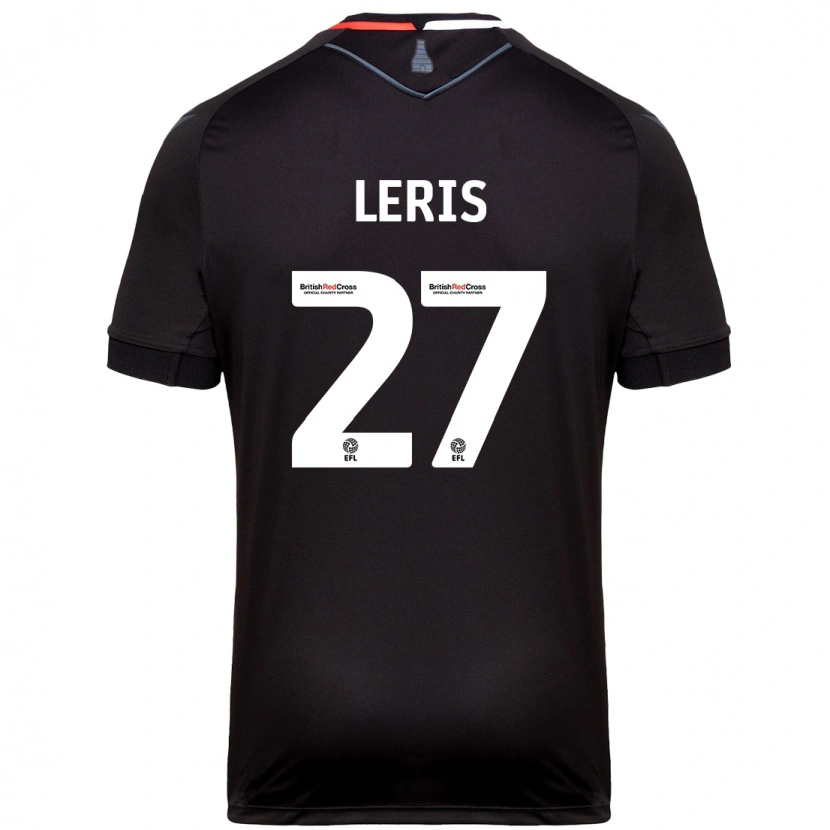 Danxen Bambino Maglia Mehdi Léris #27 Nero Kit Gara Away 2024/25 Maglietta